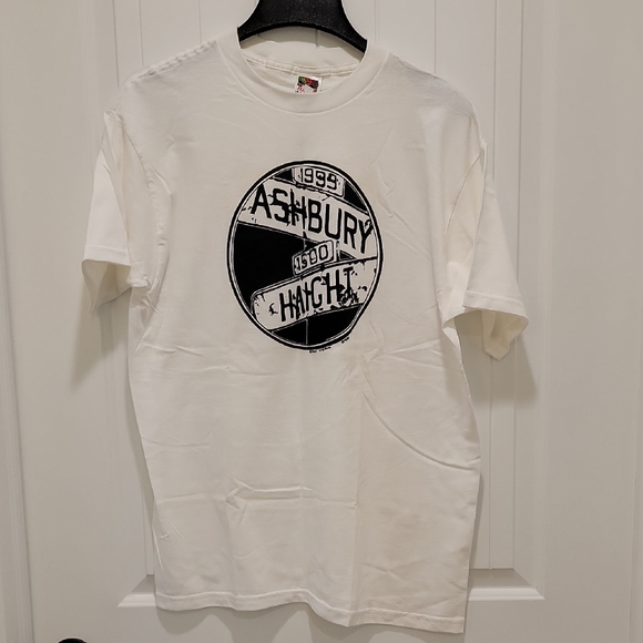 None Other - Haight Ashbury White Graphic T-Shirt Size Large NWOT
